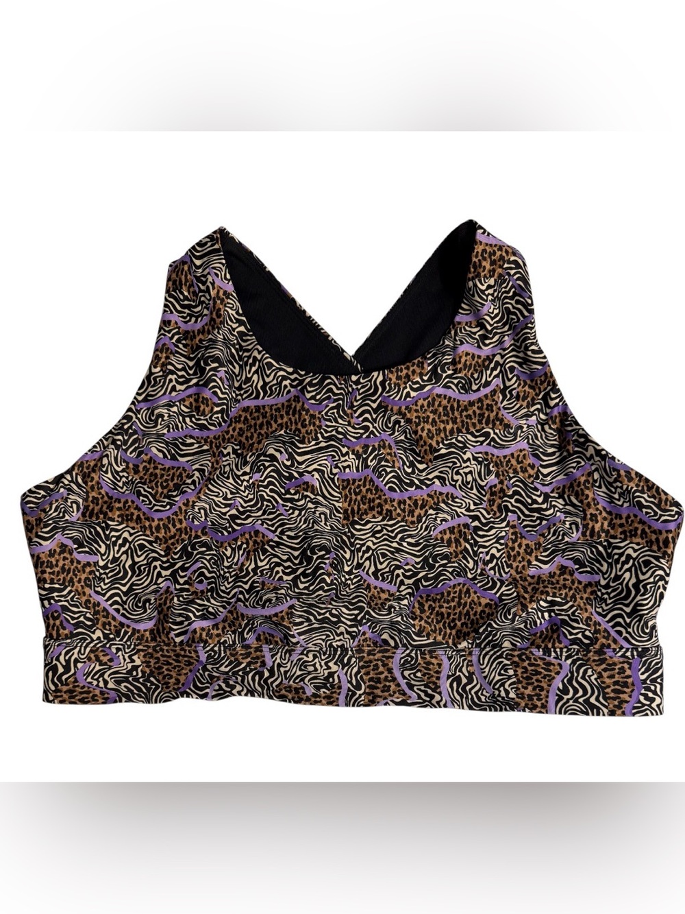 Fabletic Hybrid Animal Print Sports Bra Sz(2X)